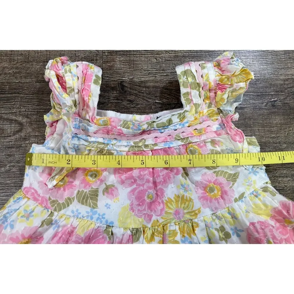 Cynthia Rowley Girls Floral Dress And Purse Set Spring Easter Size 24 Months - Picture 8 of 14